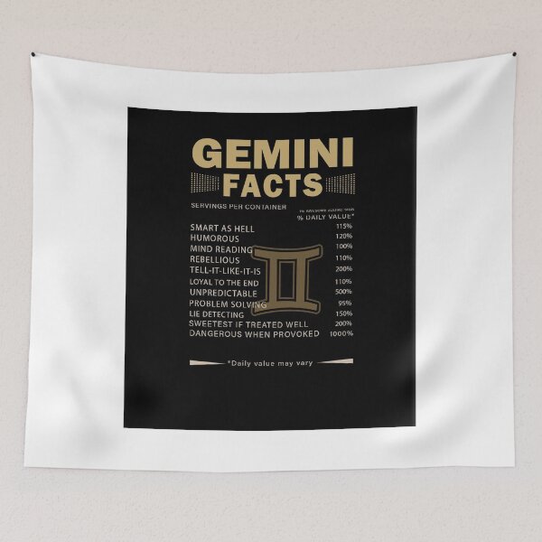 Item preview, Gemini Facts Zodiac Sign Astrology designed and sold by MAGLOFF12.