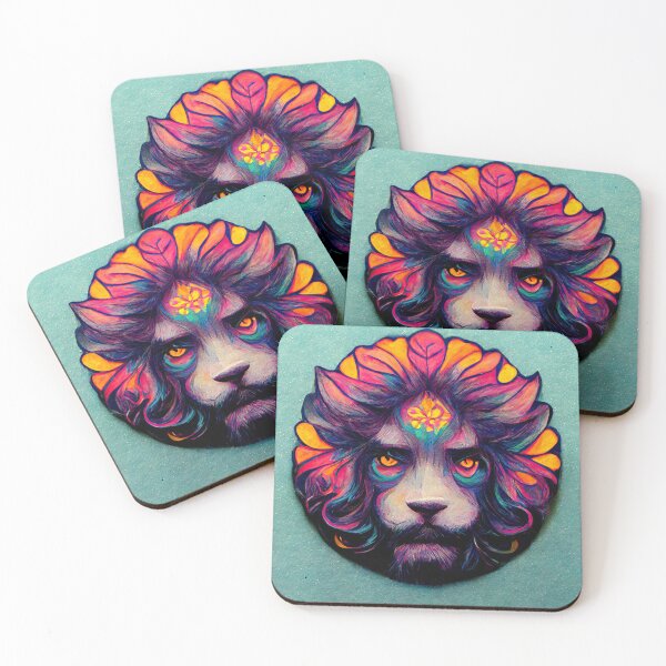 Item preview, Majestic Psychedelic Lion No. 3 designed and sold by WolfPack-Art.