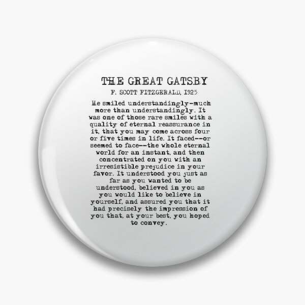 Item preview, He smiled - Fitzgerald quote designed and sold by peggieprints.