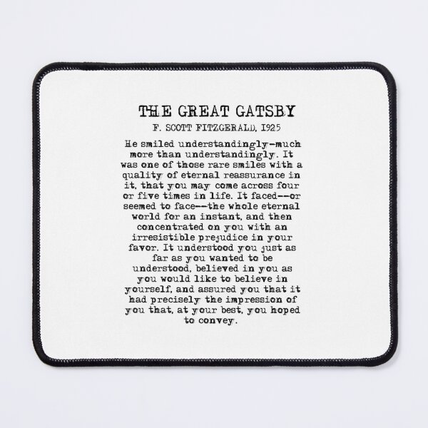 Item preview, He smiled - Fitzgerald quote designed and sold by peggieprints.