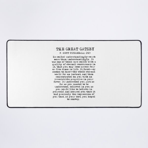 Item preview, He smiled - Fitzgerald quote designed and sold by peggieprints.