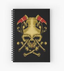 Skull Axe Spiral Notebook