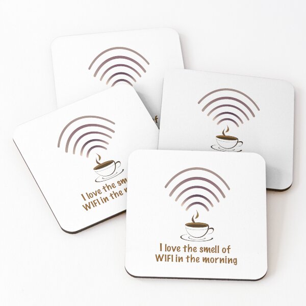 Item preview, I love the smell of WiFi in the morning - (+ View this design on 75+ products) designed and sold by Julien Hebbrecht.