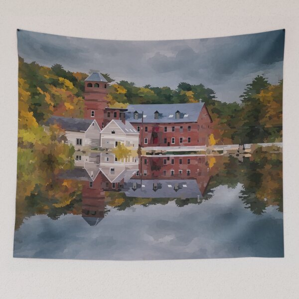 Item preview, Clouds Reflecting on Yarmouth Lake - Watercolour Style designed and sold by WWWC2288.