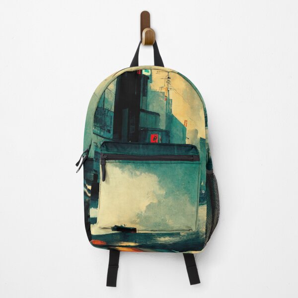 Item preview, Japanese town Lofi Aesthetic No. 4 designed and sold by WolfPack-Art.