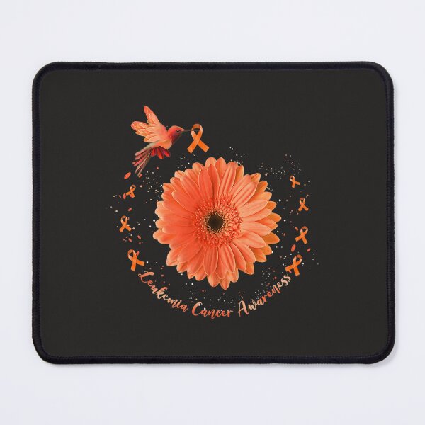 Item preview, Hummingbird Orange Sunflower Leukemia Cancer Awareness   designed and sold by Miriam Brayan.