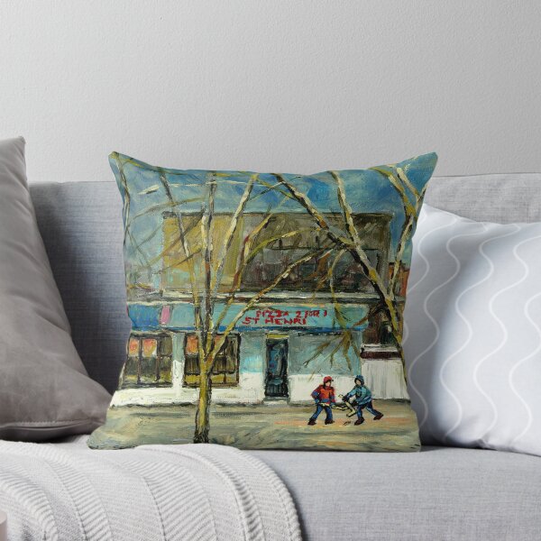 Item preview, HOCKEY PRACTICE IN ST.HENRI COLD DAY IN MONTREAL NEAR THE PIZZERIA designed and sold by Carole  Spandau.