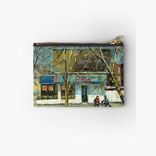 Item preview, HOCKEY PRACTICE IN ST.HENRI COLD DAY IN MONTREAL NEAR THE PIZZERIA designed and sold by Carole  Spandau.