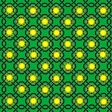 Artwork thumbnail, Awesome Green and Yellow Seamless Patterns Decorative Pillow | For Homes and Offices Many | Cute Patterns by realtimestore