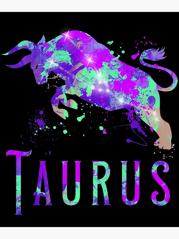 Watercolor Taurus Symbol Zodiac Sign Astrology Horoscope Art Print For Sale By Lanmarri 0883