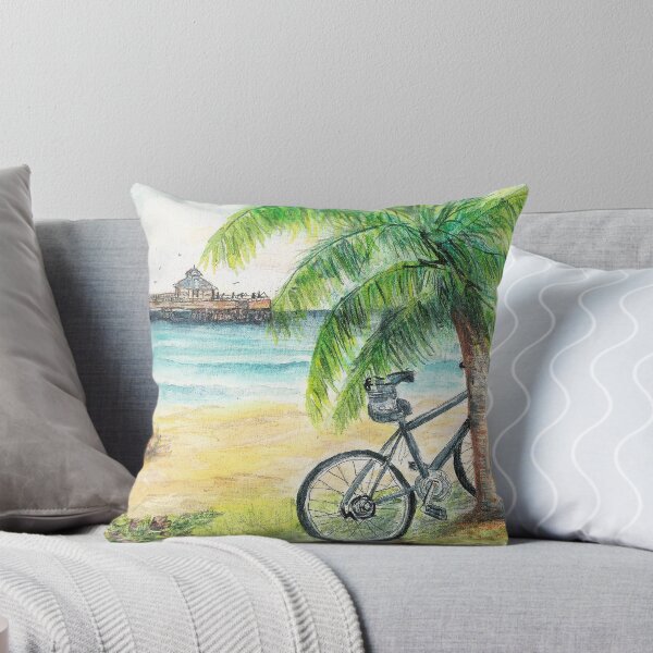 Artikelvorschau, Deerfield Beach Pier With Bicycle entworfen und verkauft von Janis Lee Colon.
