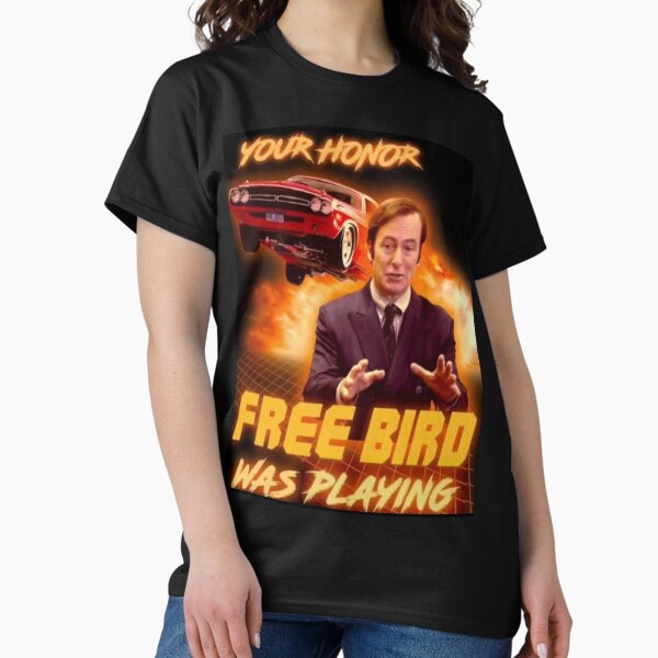 Vista previa del artículo con la obra «Saul Goodman Tu pájaro libre de honor estaba jugando», diseñado y vendido por yuccaroot.