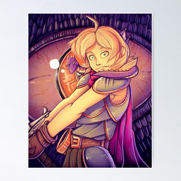 Item preview, Blonde Knight boy with dragon designed and sold by Monochromestore.