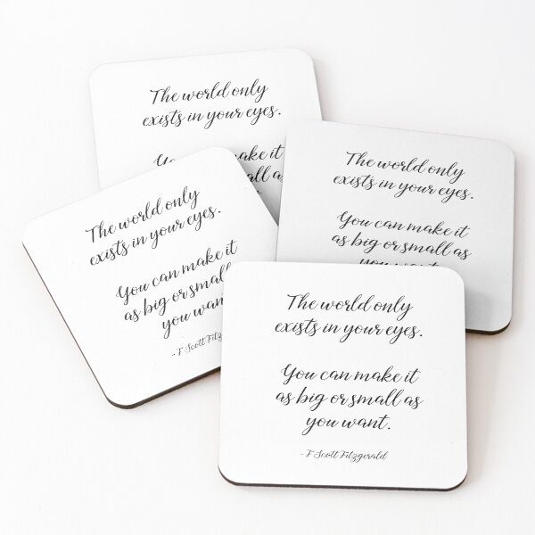Item preview, The world only exists in your eyes - Fitzgerald quote designed and sold by peggieprints.