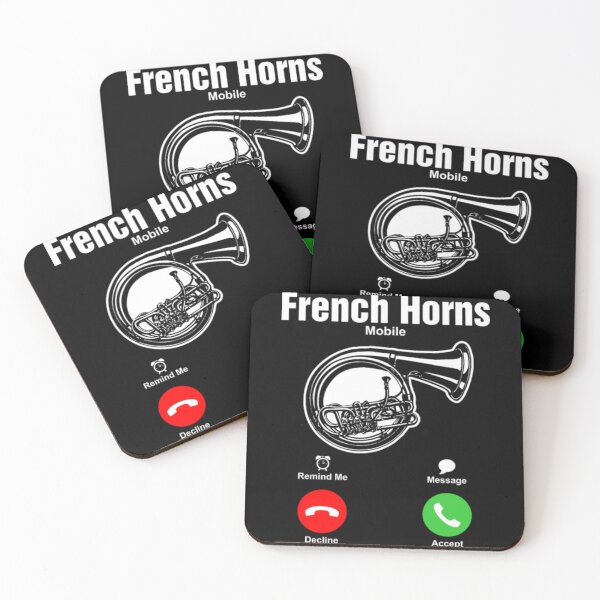 Item preview, French Horns Mobile Tshirt designed and sold by NathanVrij.