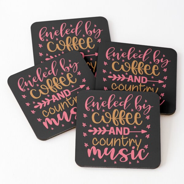 Item preview, Fueled by coffee and country music designed and sold by NathanVrij.