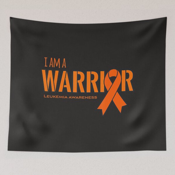 Item preview, I am a Warrior Leukemia Cancer Awareness  designed and sold by Miriam Brayan.