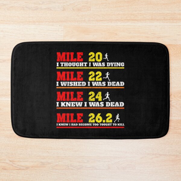 Item preview, Funny Marathoner Runner Thoughts Running Joke designed and sold by NathanVrij.