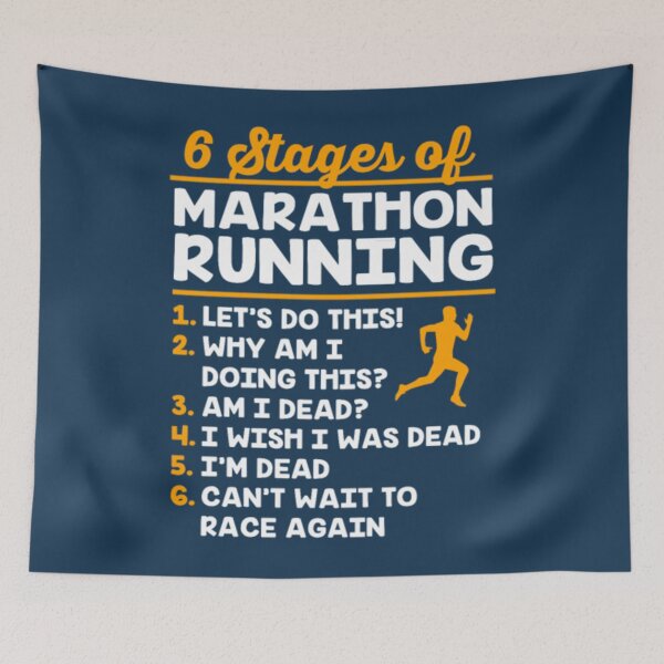 Item preview, Funny Runner 6 Stages Of Marathon Running designed and sold by NathanVrij.