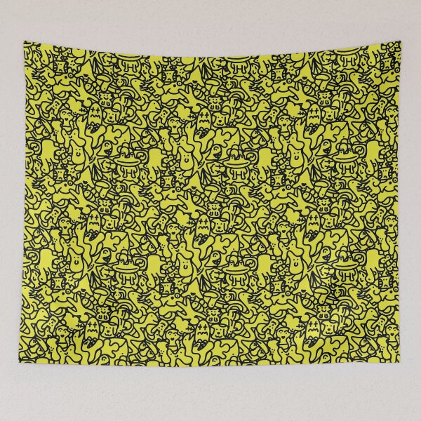 Item preview, Doodles pattern 2 yellow designed and sold by Jrfiguer7.