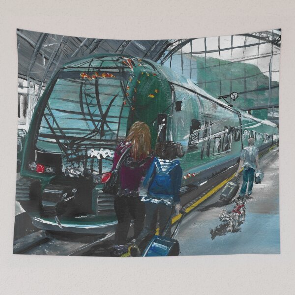 Item preview, Inside Railway station designed and sold by Rina Arling.
