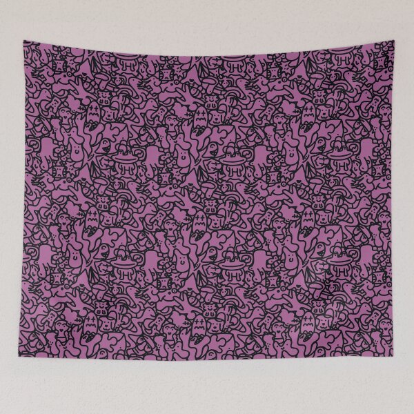 Item preview, Doodles pattern 2 purple designed and sold by Jrfiguer7.