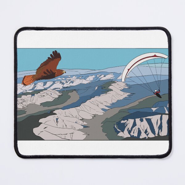 Item preview, Paragliding with a Red Tail hawk designed and sold by Brian  Doub.