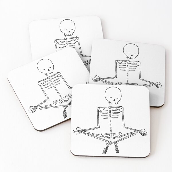 Item preview, meditating skeleton designed and sold by kenzclaireheard.