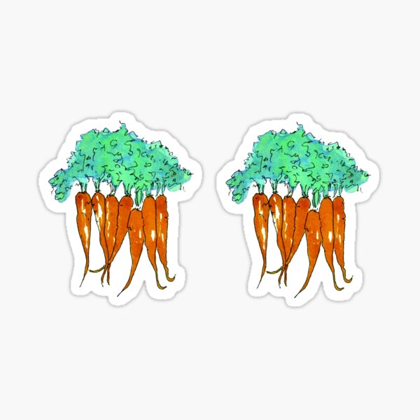 Carrots Double Sticker Sticker