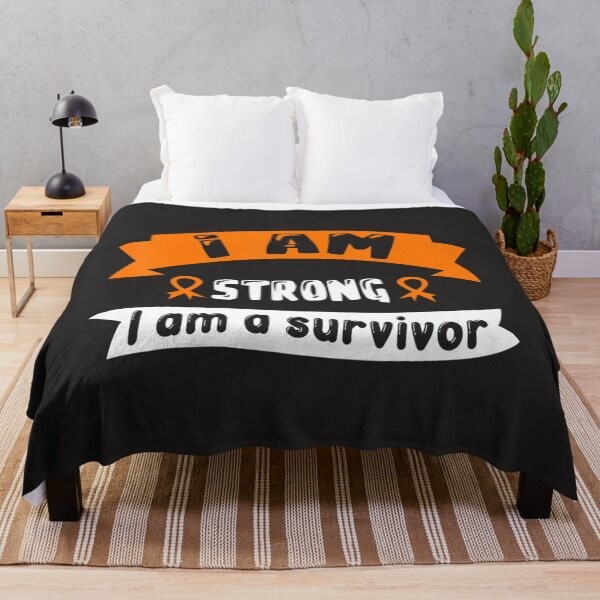 Item preview, I Am Strong I Am A Survivor  Leukemia Cancer Awareness  designed and sold by Miriam Brayan.