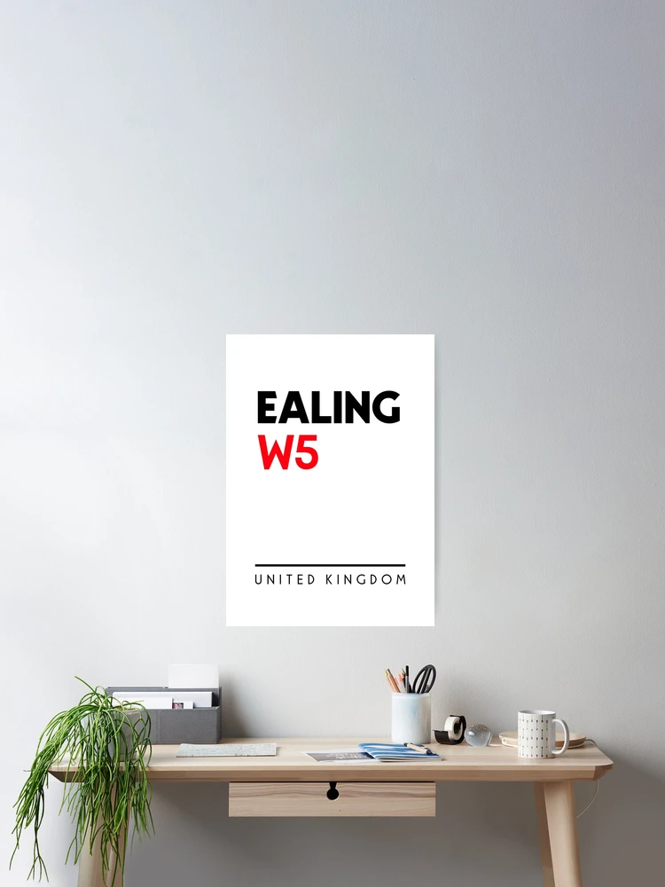 Thumbnail 2 of 3, Poster, Ealing W5 Postal Code designed and sold by Rajadrone.