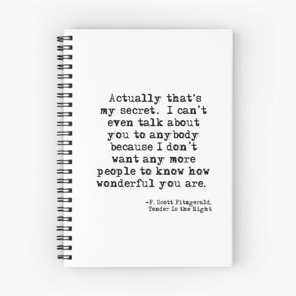Item preview, That's my secret - Fitzgerald quote designed and sold by peggieprints.