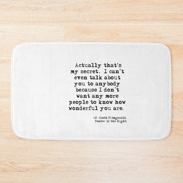 Item preview, That's my secret - Fitzgerald quote designed and sold by peggieprints.