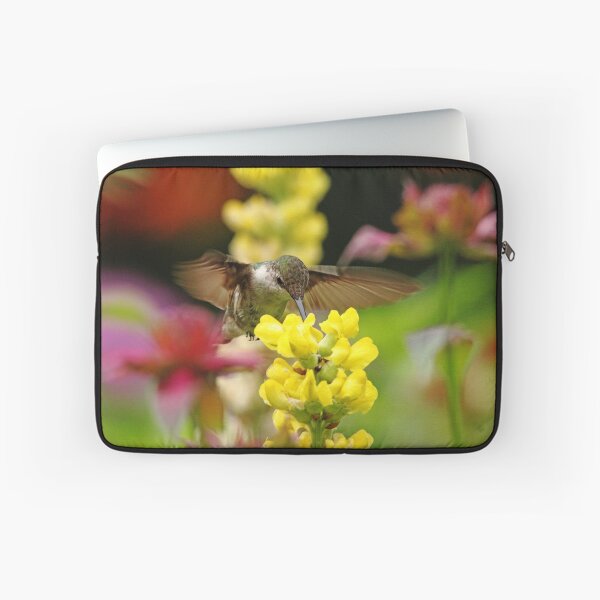Item preview, Ruby Throated Hummingbird In Summer Garden designed and sold by Debbie Oppermann.