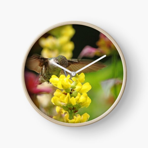Item preview, Ruby Throated Hummingbird In Summer Garden designed and sold by Debbie Oppermann.