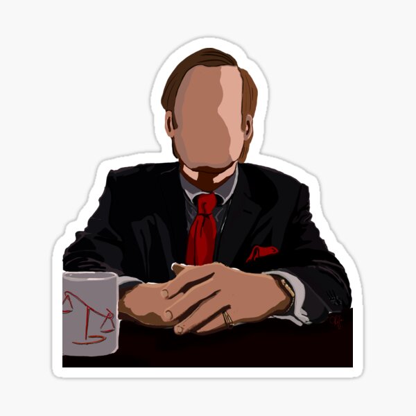 Vista previa del artículo con la obra «Saul Goodman, mejor llamar a Saul», diseñado y vendido por BlueMoonBarn.