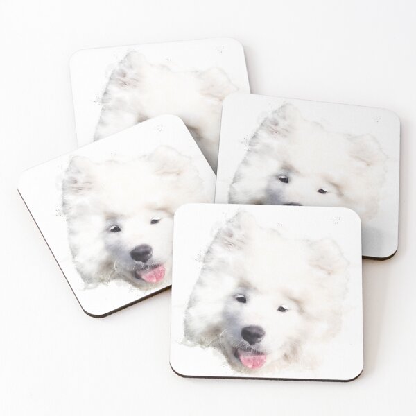Item preview, Samoyed Watercolour Artwork designed and sold by Typeglyphs.