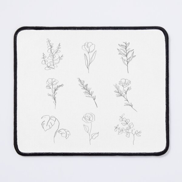 Item preview, flowers minimal line art illustration collection     designed and sold by JUNKTEESZONE.
