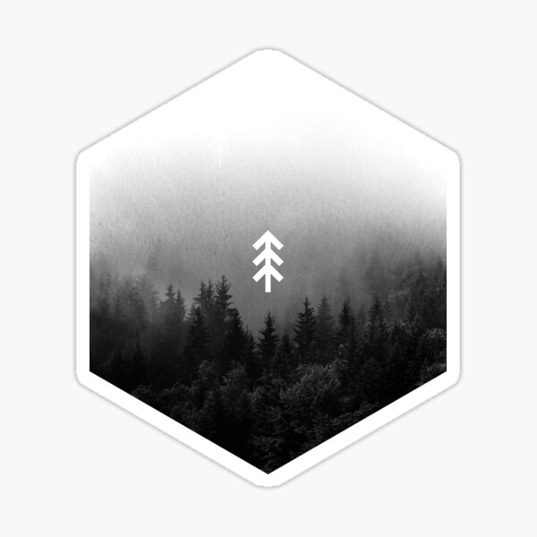 Forest of hex Sticker