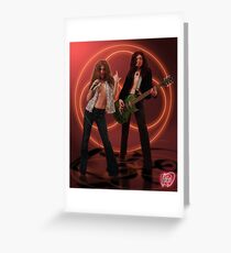 Self Portrait as Robert Plant and Jimmy Page Greeting Card