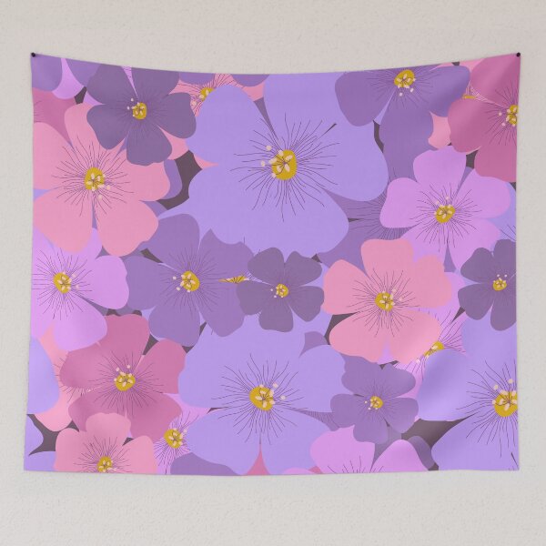 Artikelvorschau, Herrliches rosa und lila Blumen von Pugmom4 entworfen und verkauft von pugmom4.