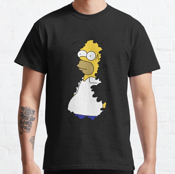 Vista previa del artículo con la obra «Homer en Hedge Meme Camiseta clásica», diseñado y vendido por avantipam723.