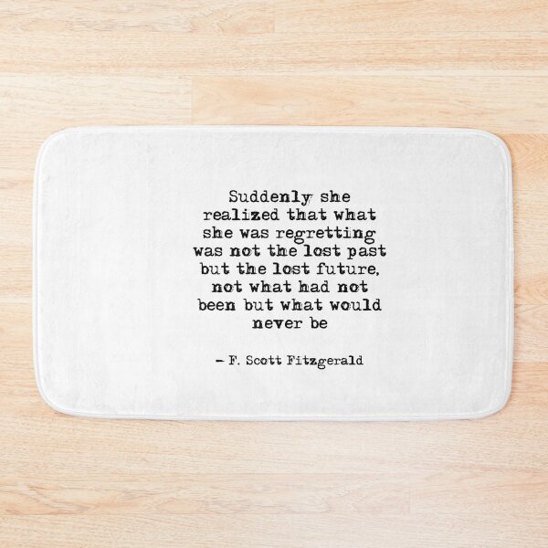 Item preview, Suddenly she realised - Fitzgerald quote designed and sold by peggieprints.