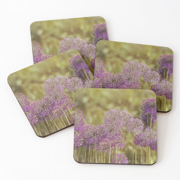 Item preview, Allium giganteum in the garden with green background  designed and sold by Borinna.