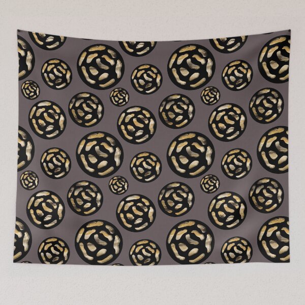 Item preview, Black Circles with Golden Stripes designed and sold by Cordata.