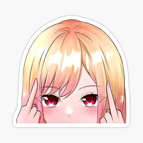 Anime Girl Middle Finger, HD Png Download - 850x649 PNG - DLF.PT