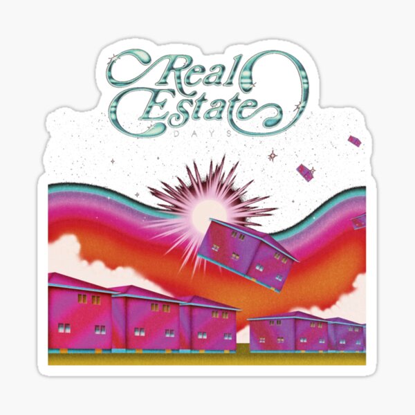 "REAL ESTATE BAND" Sticker for Sale by tegwenbellis Redbubble