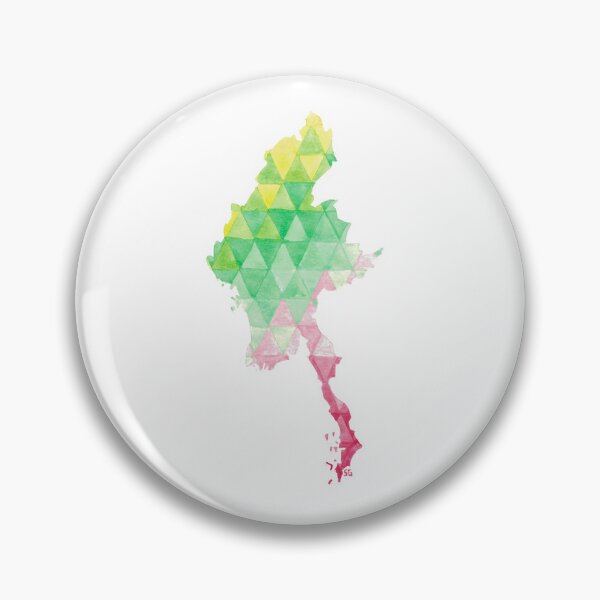 Item preview, Myanmar Map Sticker designed and sold by SharlaPaints.