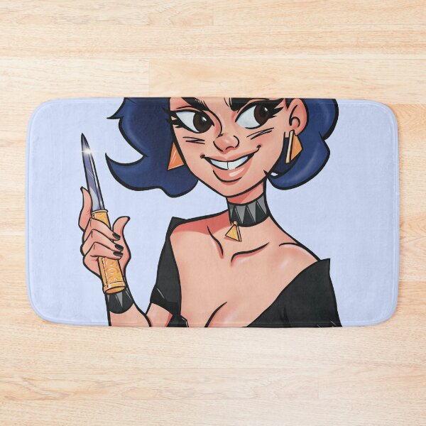 Item preview, Knife Girl (black line) designed and sold by Superdooperman.