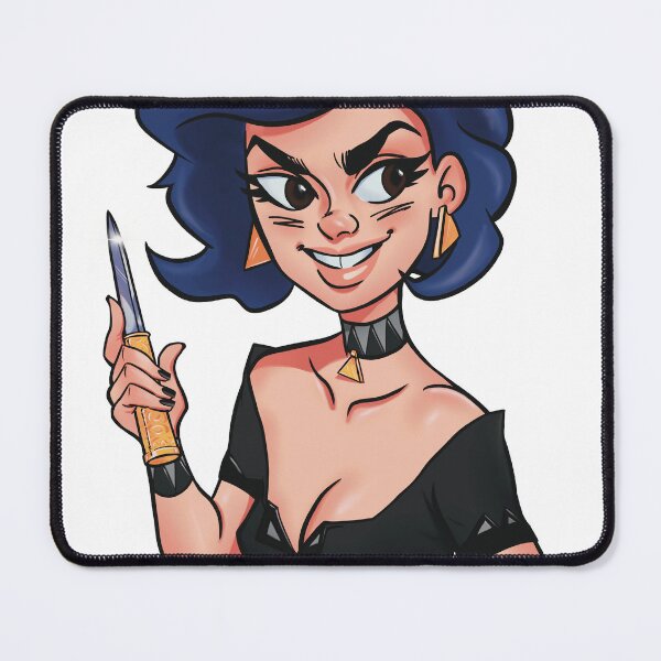 Item preview, Knife Girl (black line) designed and sold by Superdooperman.